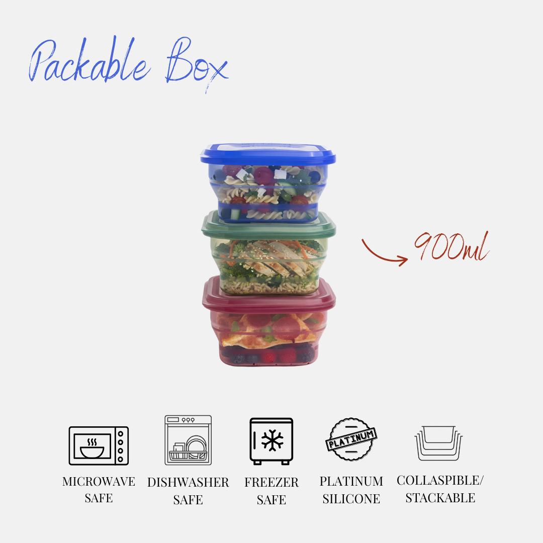 [Eco-Lyfe] Packable Box (Collapsible 600/900ml/1200ml)