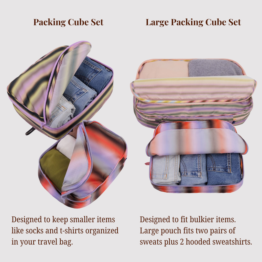 Baggu Packing Cube Set - Gradient Stripes