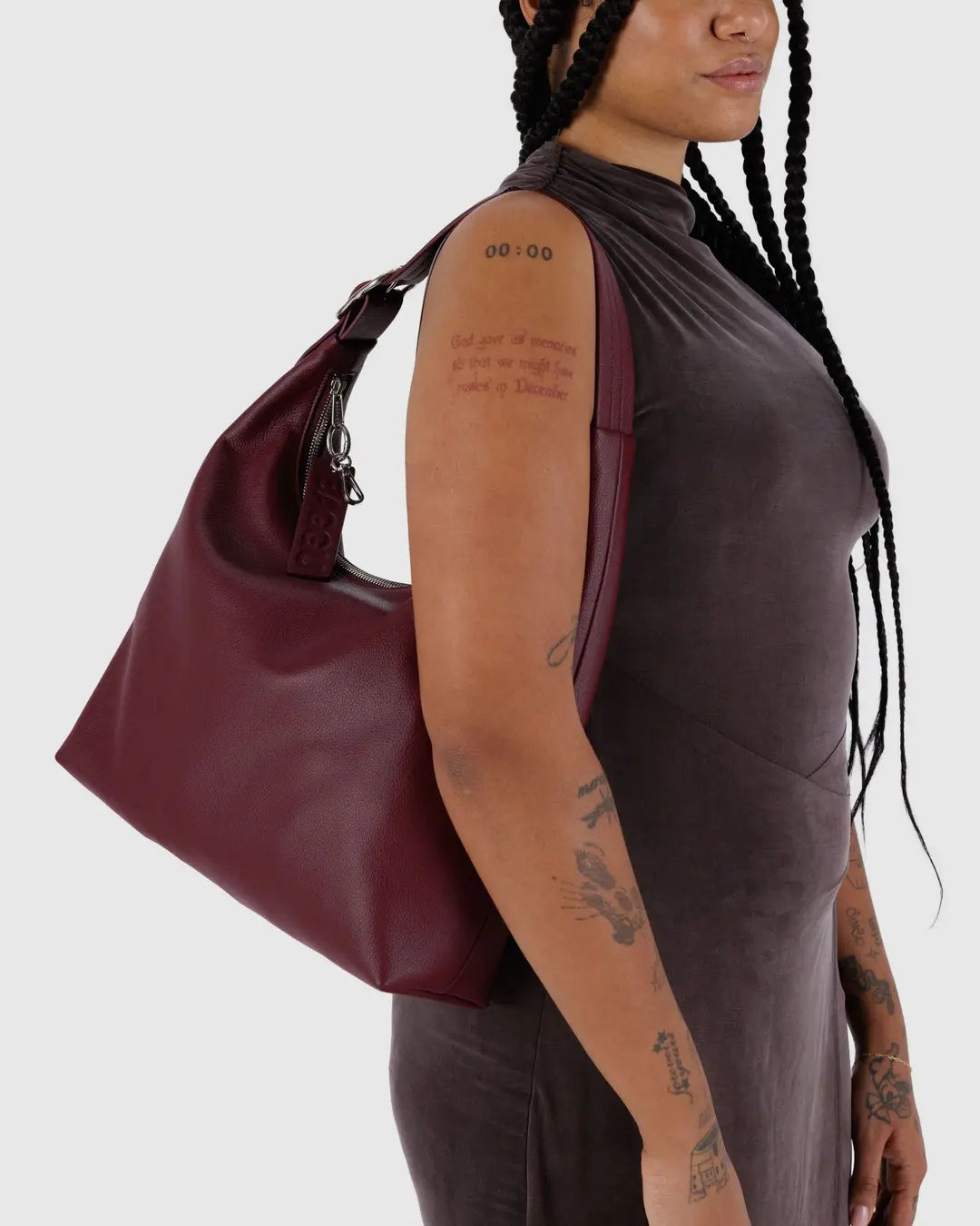 Baggu Recycled Leather Shoulder Bag