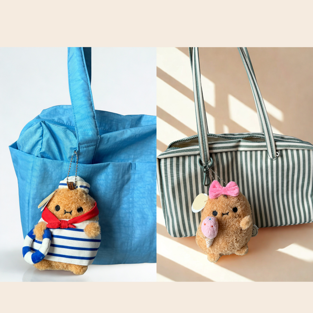 [Noodoll] -Splashy Ricespud Mini Plush Keychain