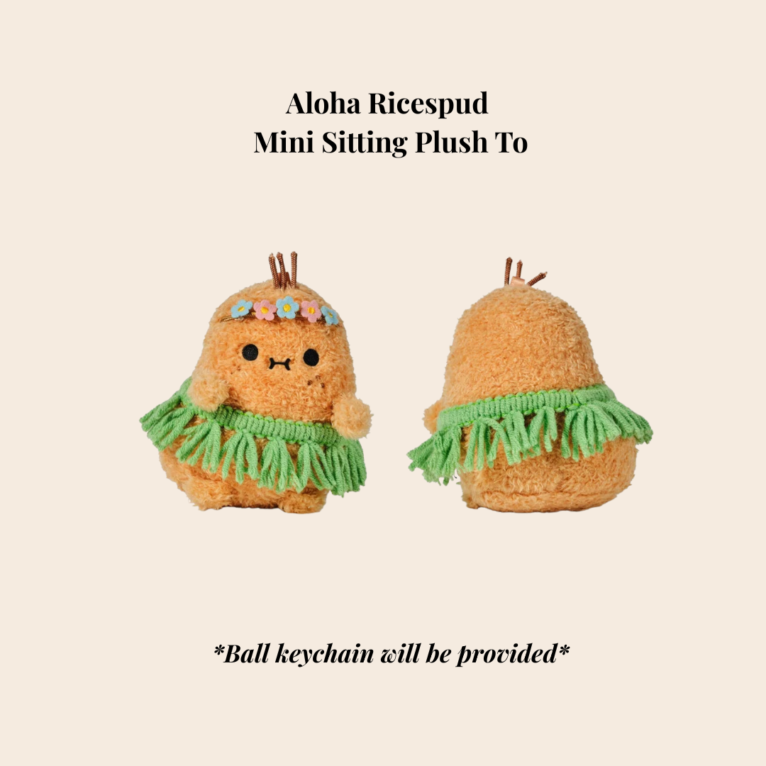 [Noodoll] - Aloha Ricespud Mini Plush Keychain