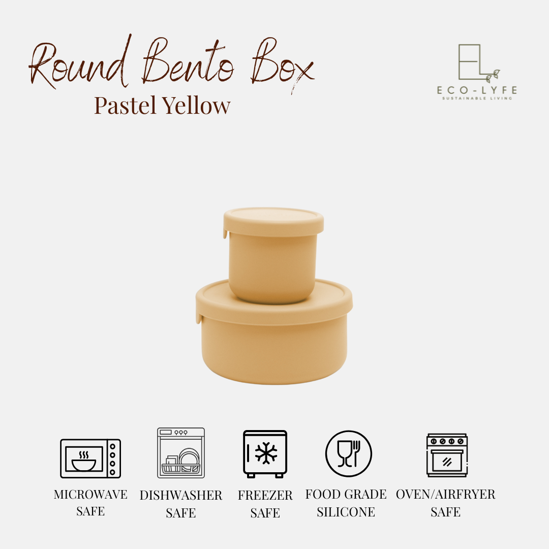 [Eco-Lyfe] Round Bento Box Set (700ml & 250ml)