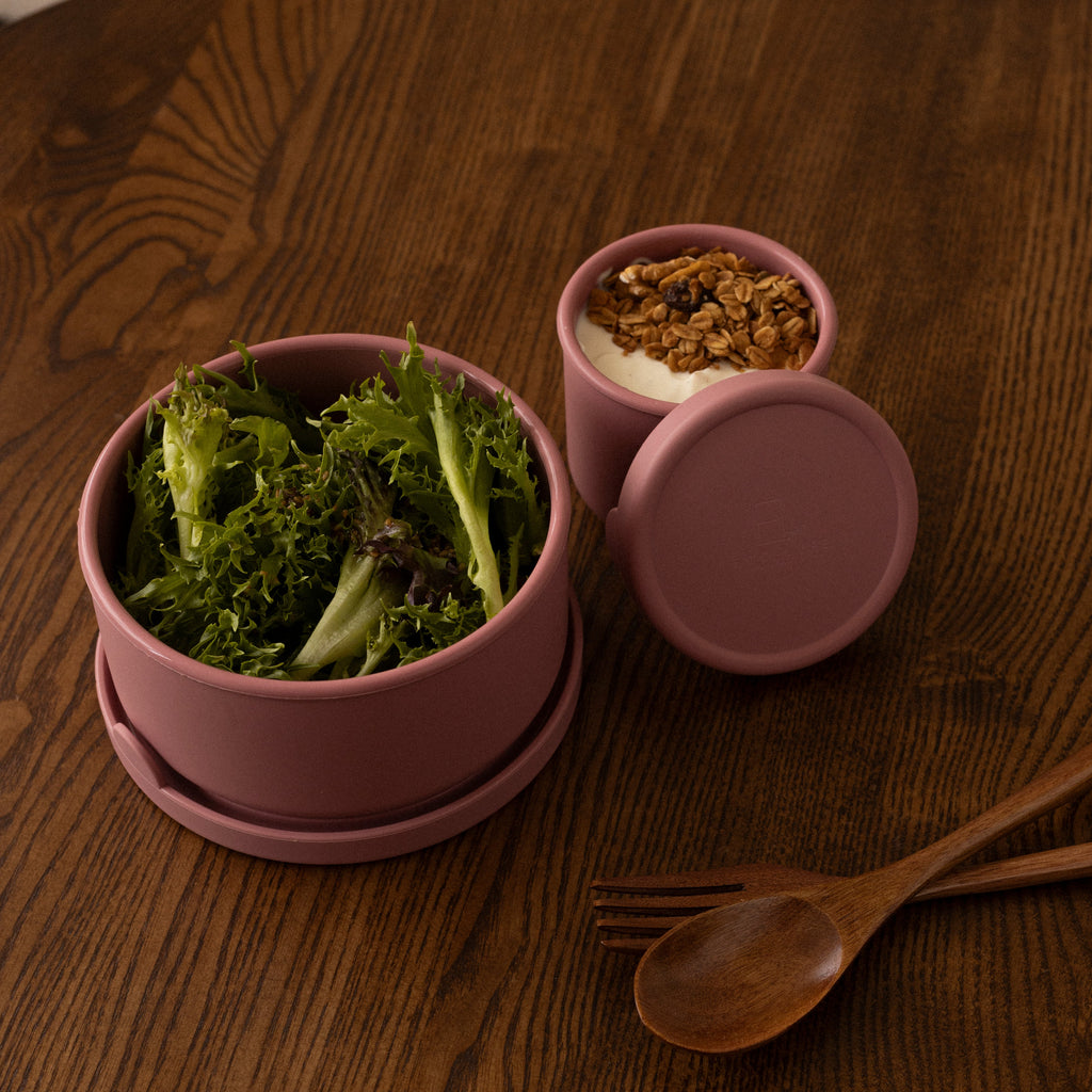 [Eco-Lyfe] Round Bento Box Set (700ml & 250ml)