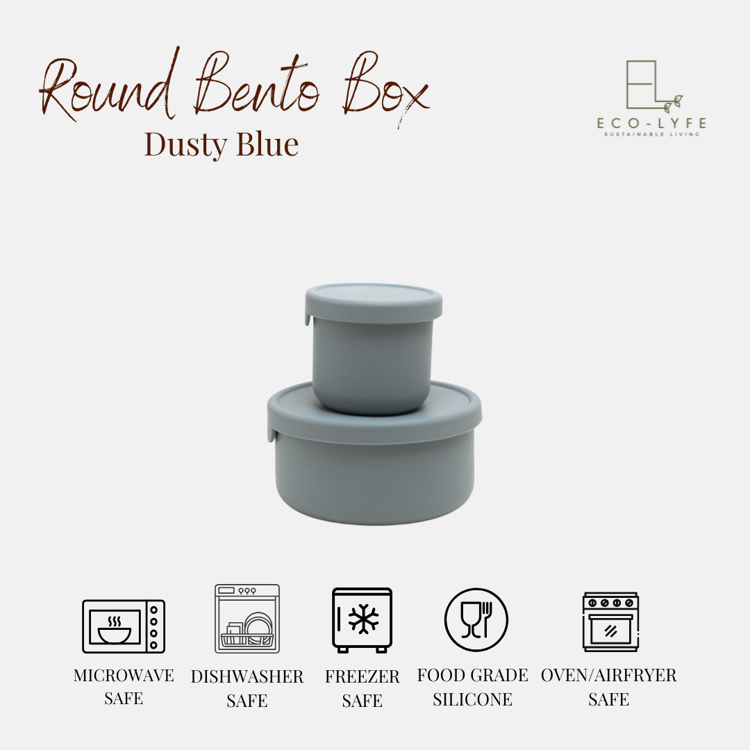 [Eco-Lyfe] Round Bento Box Set (700ml & 250ml)