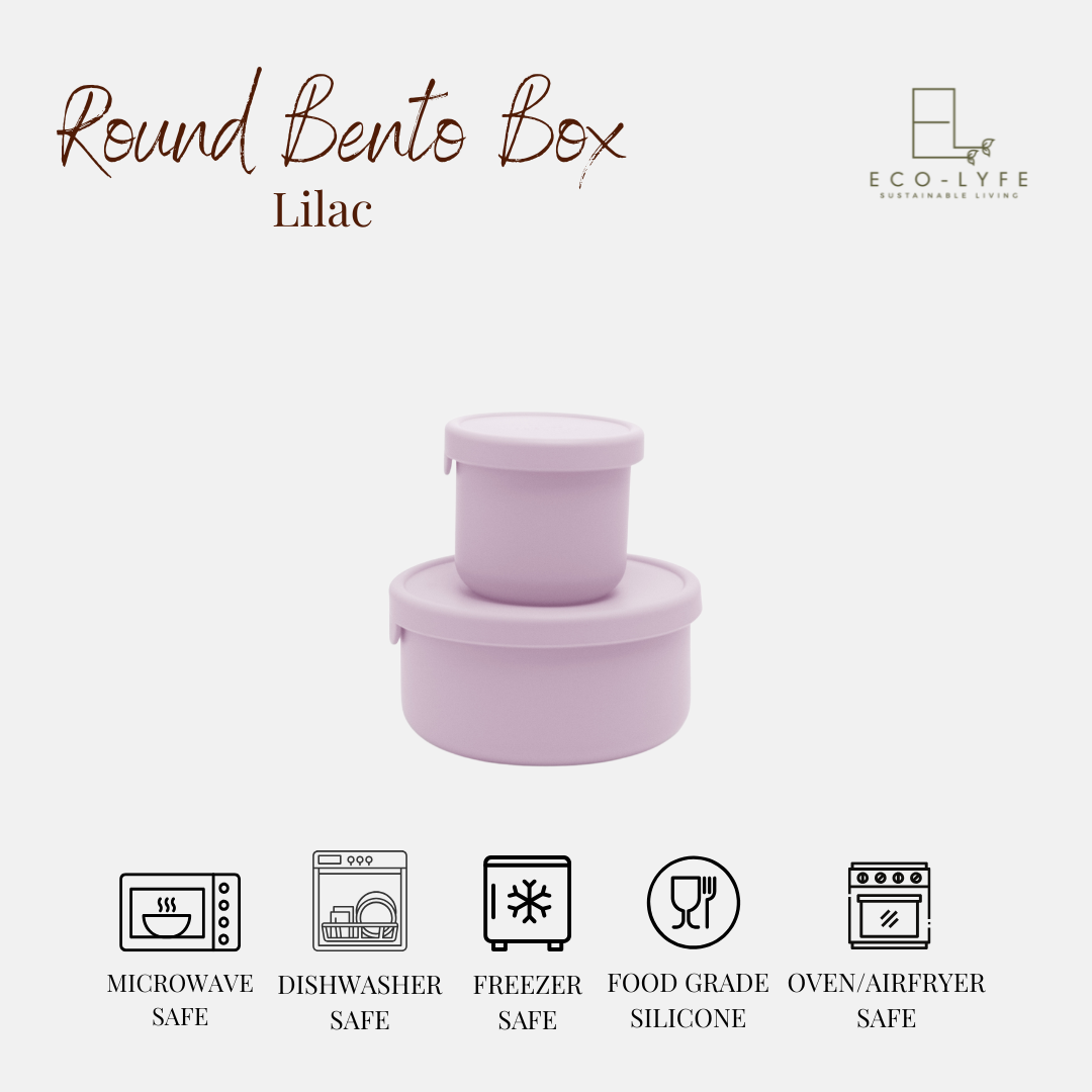 [Eco-Lyfe] Round Bento Box Set (700ml & 250ml)