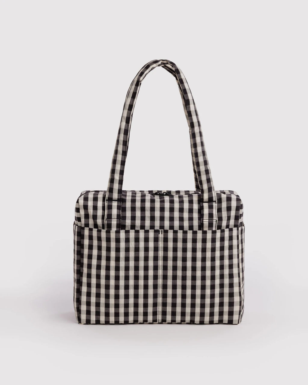 Baggu Small Cloud Carry-On - Blurred Gingham Brown