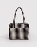 Baggu Small Cloud Carry-On - Blurred Gingham Brown