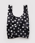 Standard Baggu - Silver Metallic Polka Dot