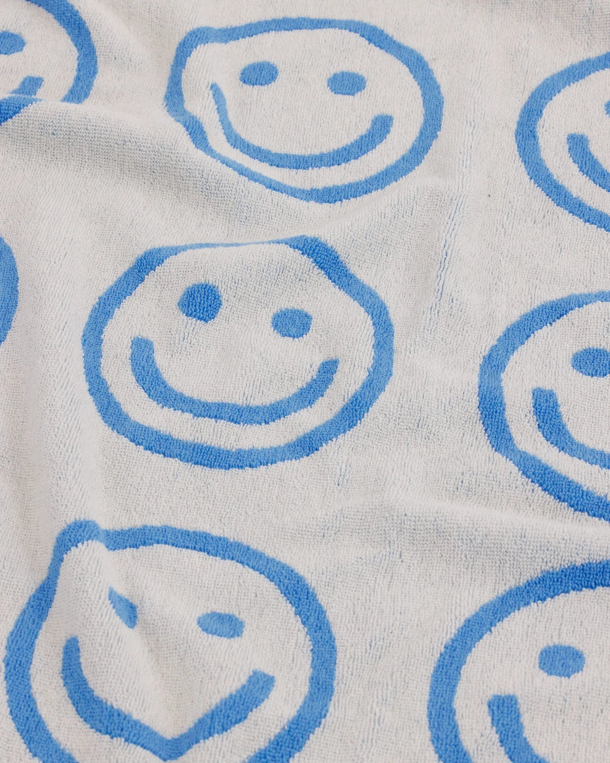 Baggu Bath Towel - Sky Blue Happy