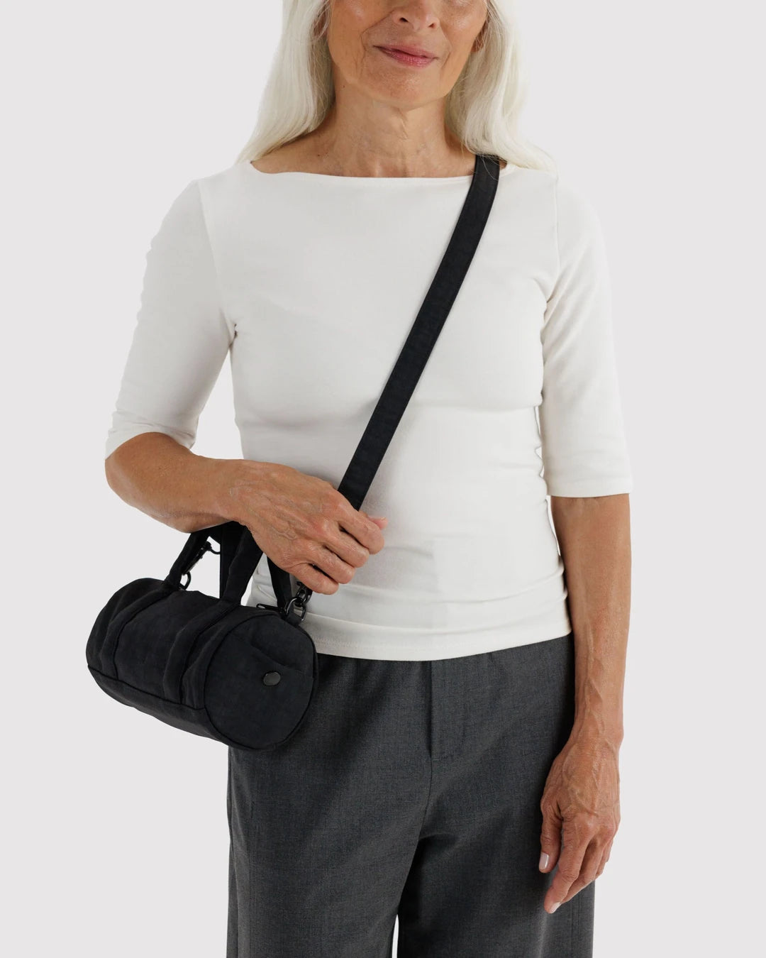 Baggu Small Nylon Duffle Bag - Black