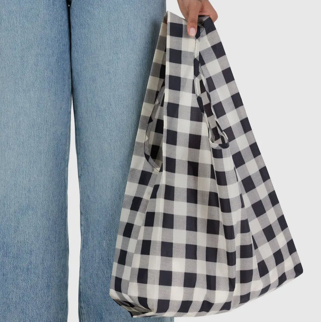 Standard Baggu - Black & White Big Check