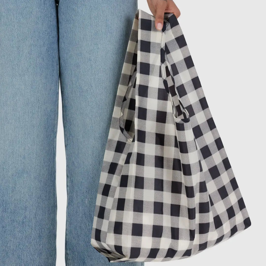 Standard Baggu - Black & White Big Check