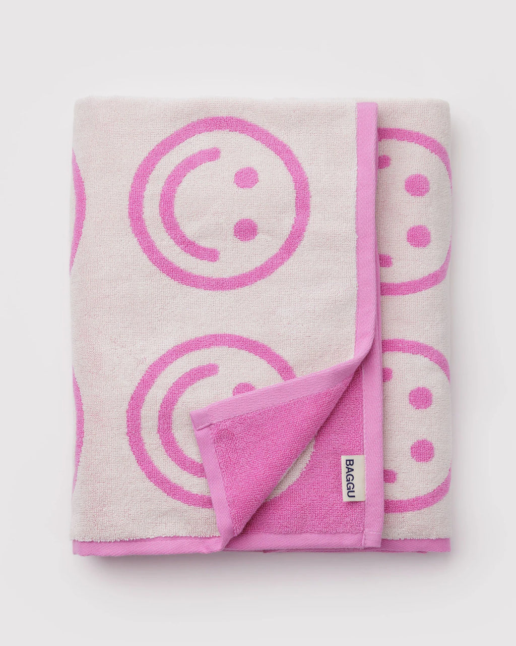 Baggu Bath Towel - Happy Pink