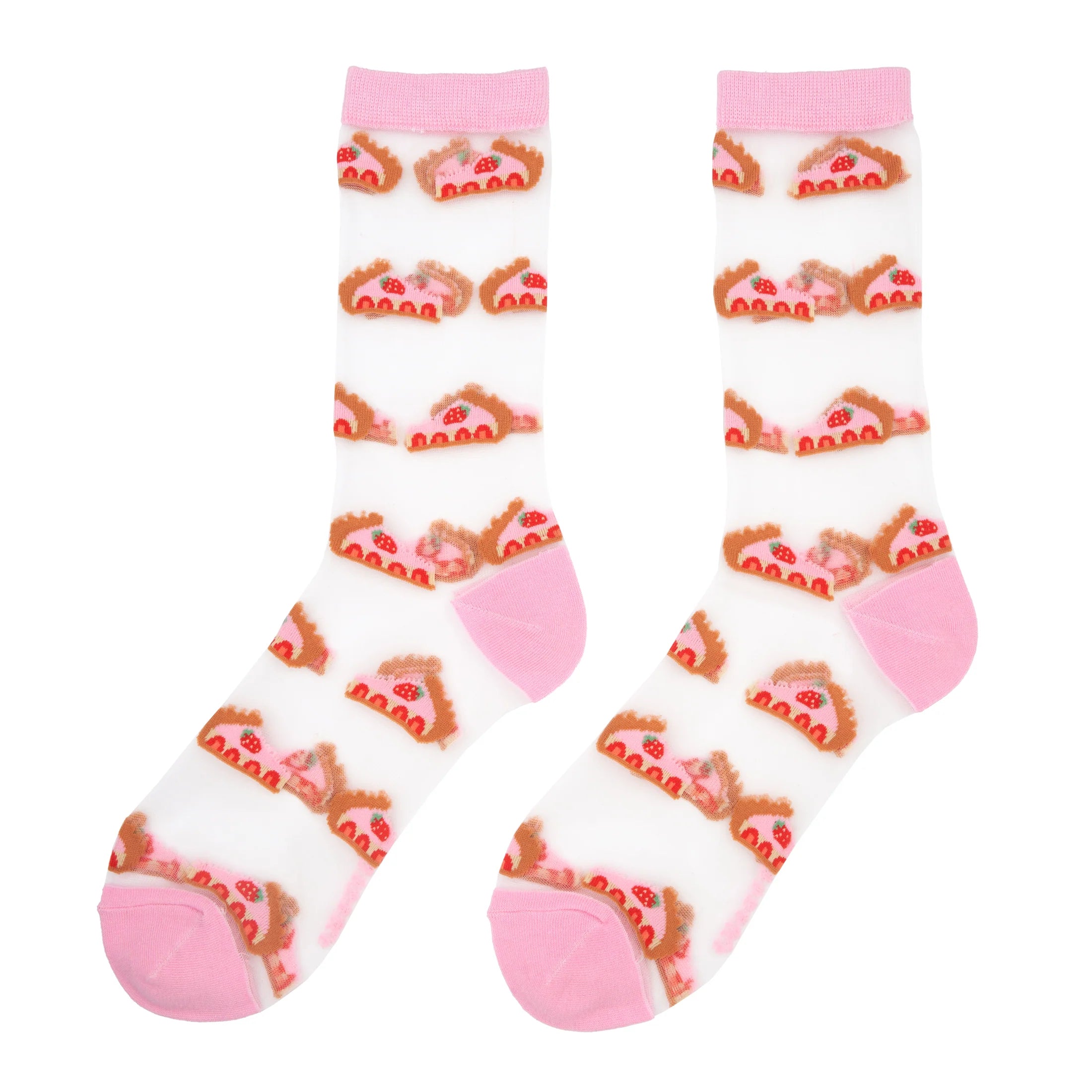 [Coucou Suzette] - Strawberry Tart Sheer Socks