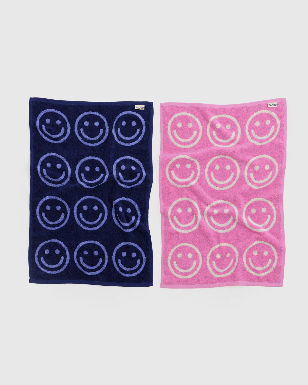 Baggu Hand Towel Set of 2 - Happy Pink Blue