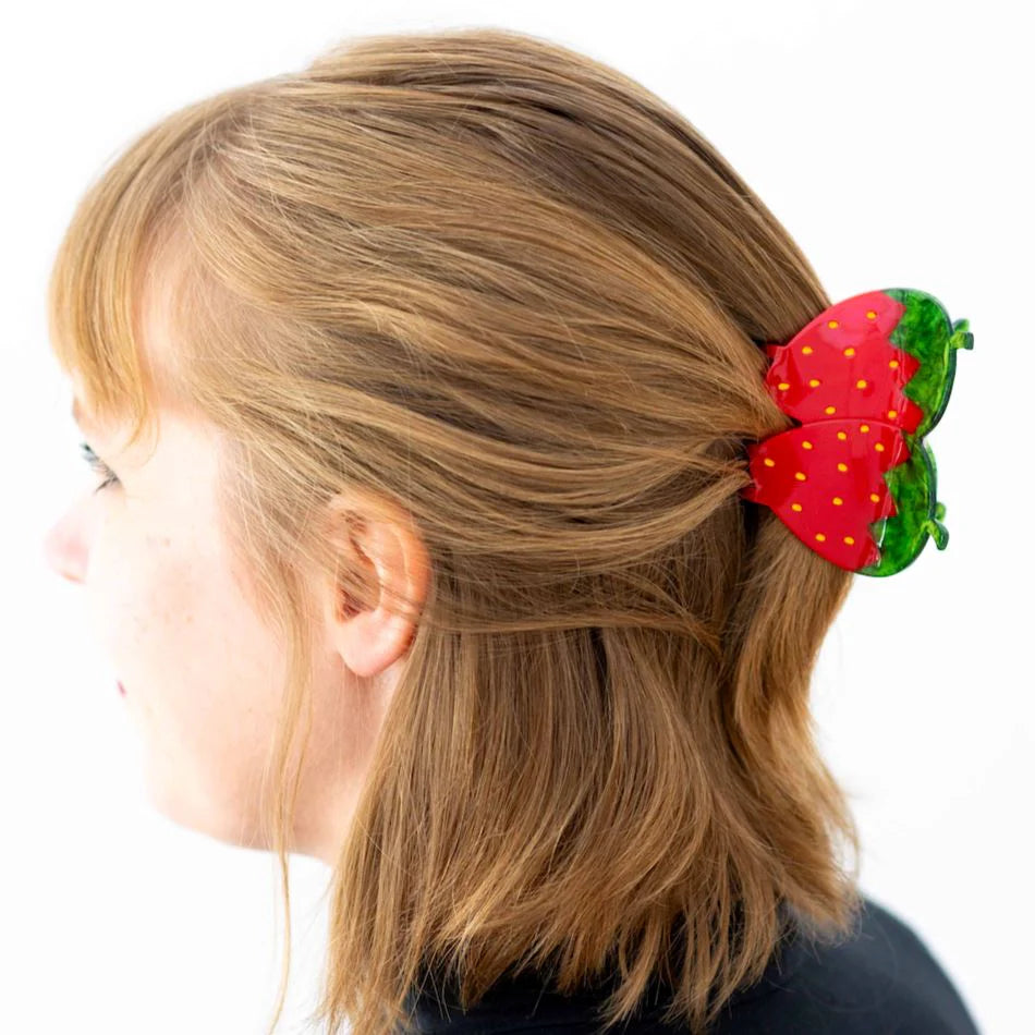 [Jenny Lemons] Large Red Strawberry Hair Claw Clip