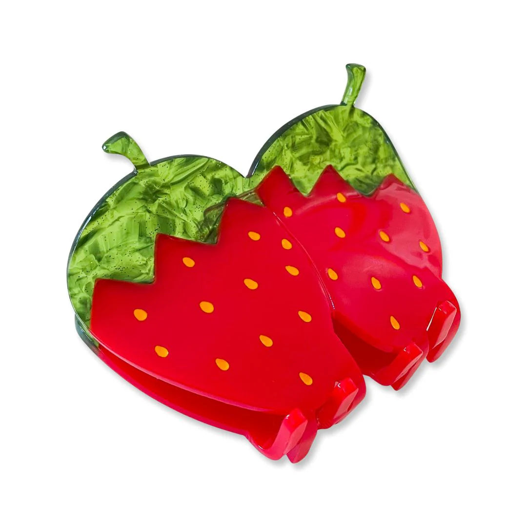 [Jenny Lemons] Large Red Strawberry Hair Claw Clip