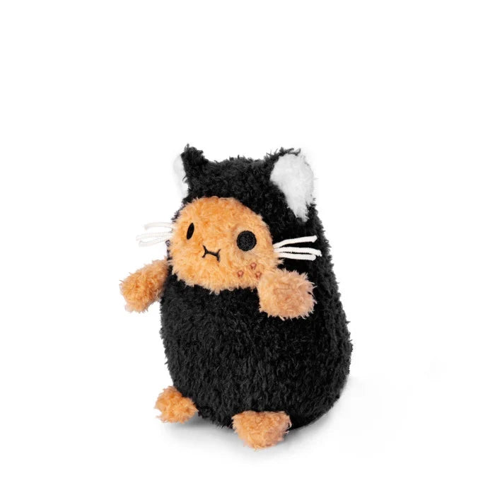 [Noodoll] Black Kitty Ricespud Mini Sitting Plush Toy