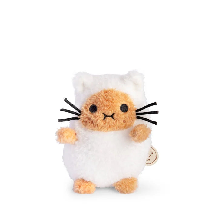 [Noodoll] White Kitty Ricespud Mini Sitting Plush Toy