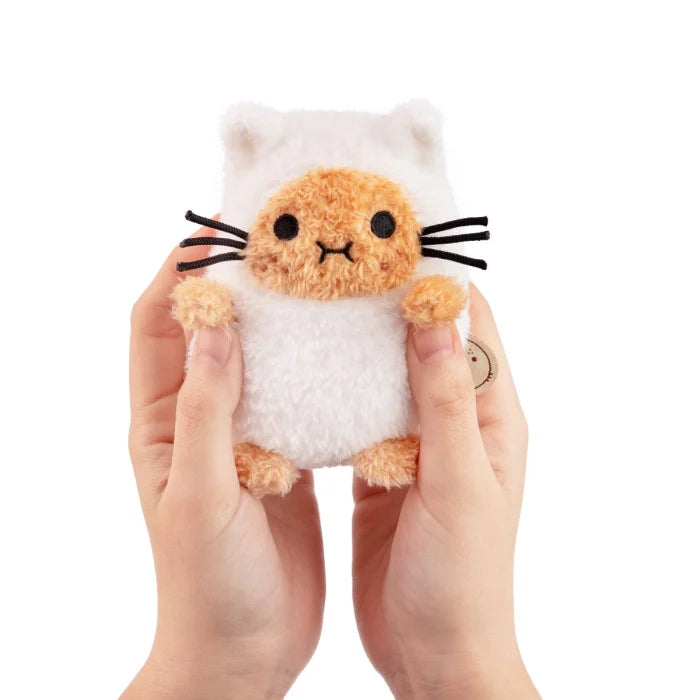 [Noodoll] White Kitty Ricespud Mini Sitting Plush Toy
